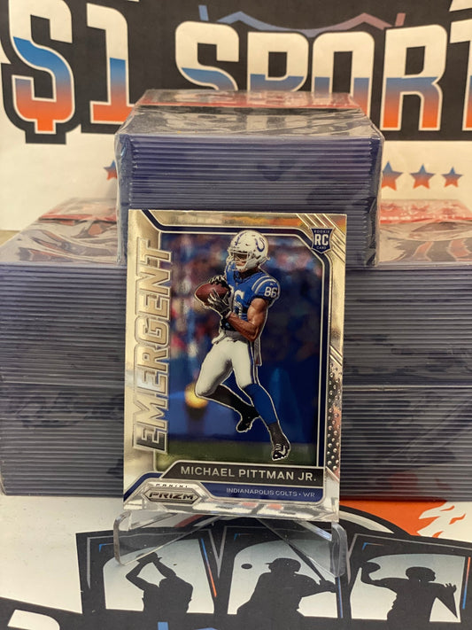 2020 Panini Prizm (Emergent) Michael Pittman Jr. Rookie #14