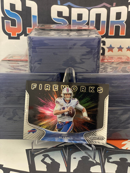 2020 Panini Prizm (Fireworks) Josh Allen #18