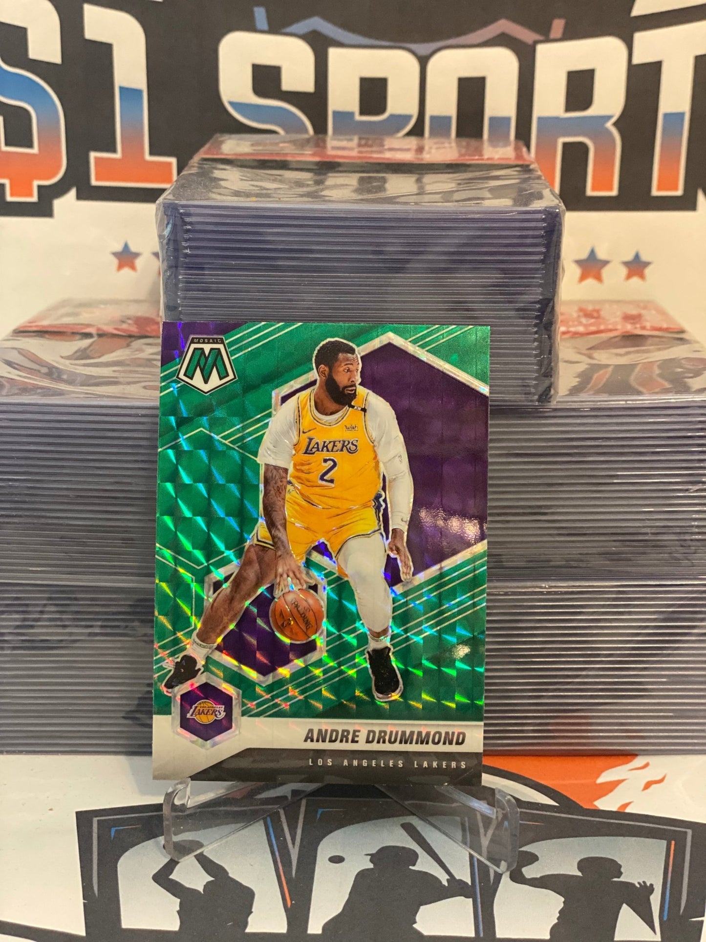 2020 Panini Prizm (Green Prizm) Andre Drummond #170