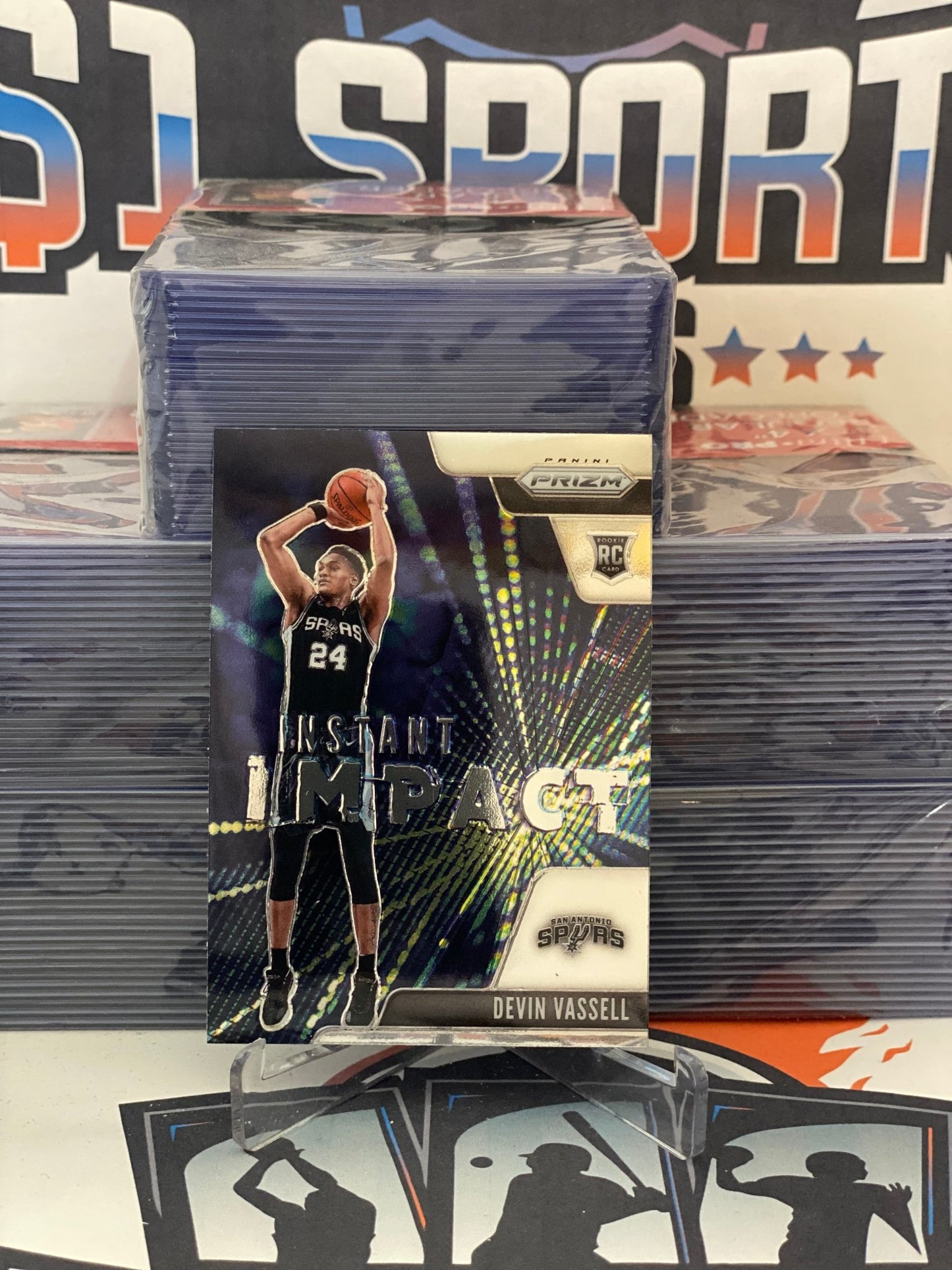 2020 Panini Prizm (Instant Impact) Devin Vassell Rookie #17