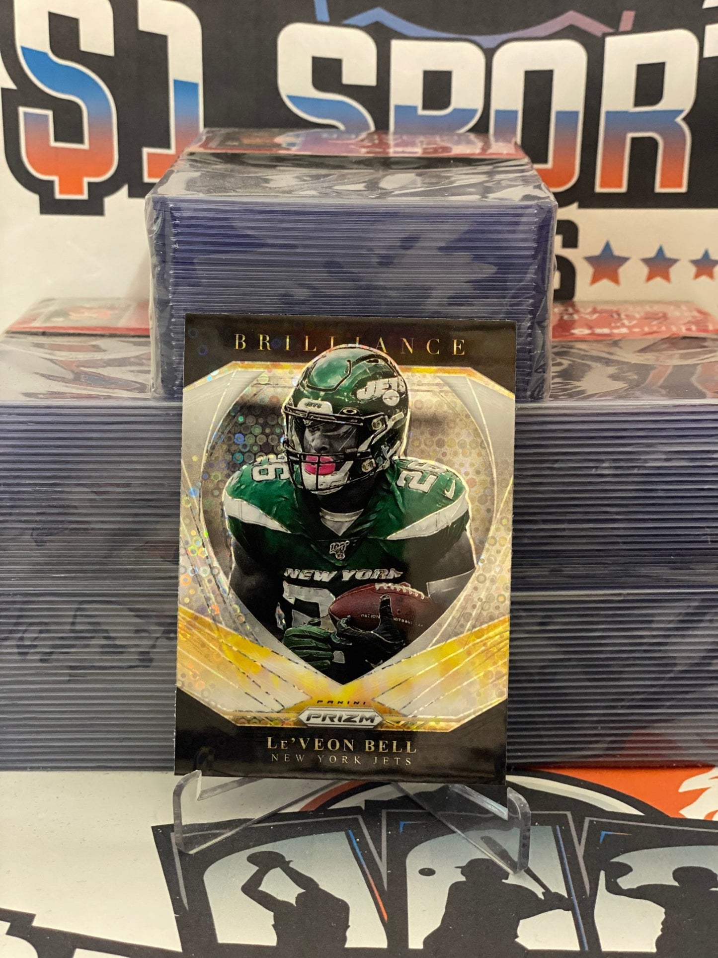 2020 Panini Prizm (No Huddle Prizm, Brilliance) Le'Veon Bell #14