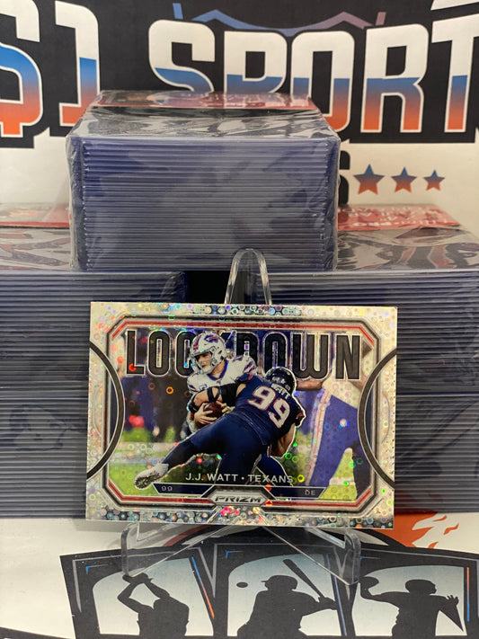 2020 Panini Prizm (No Huddle Prizm, Lockdown) J.J. Watt #33