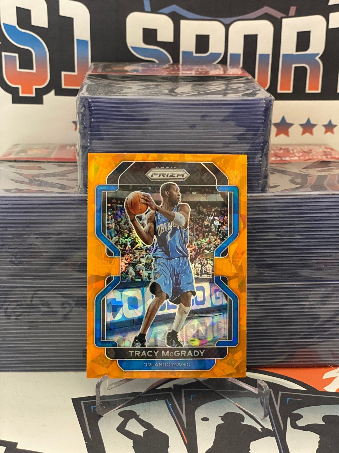 2020 Panini Prizm (Orange Ice Prizm) Tracy McGrady #253