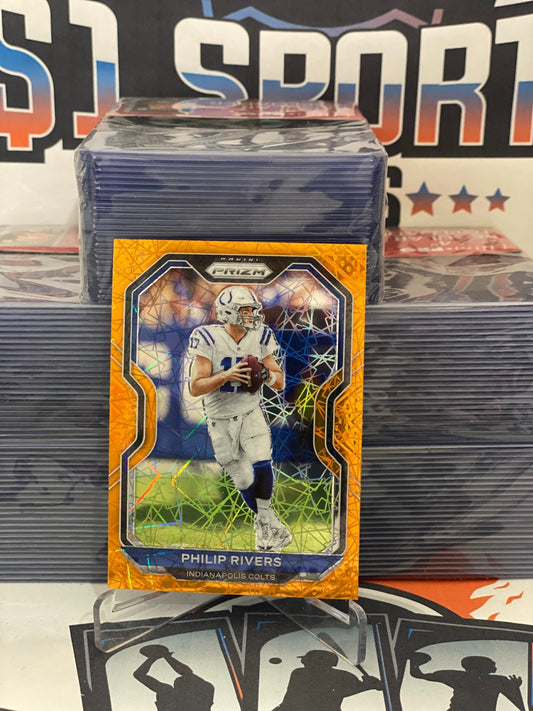 2020 Panini Prizm (Orange Laser Prizm) Philip Rivers #85