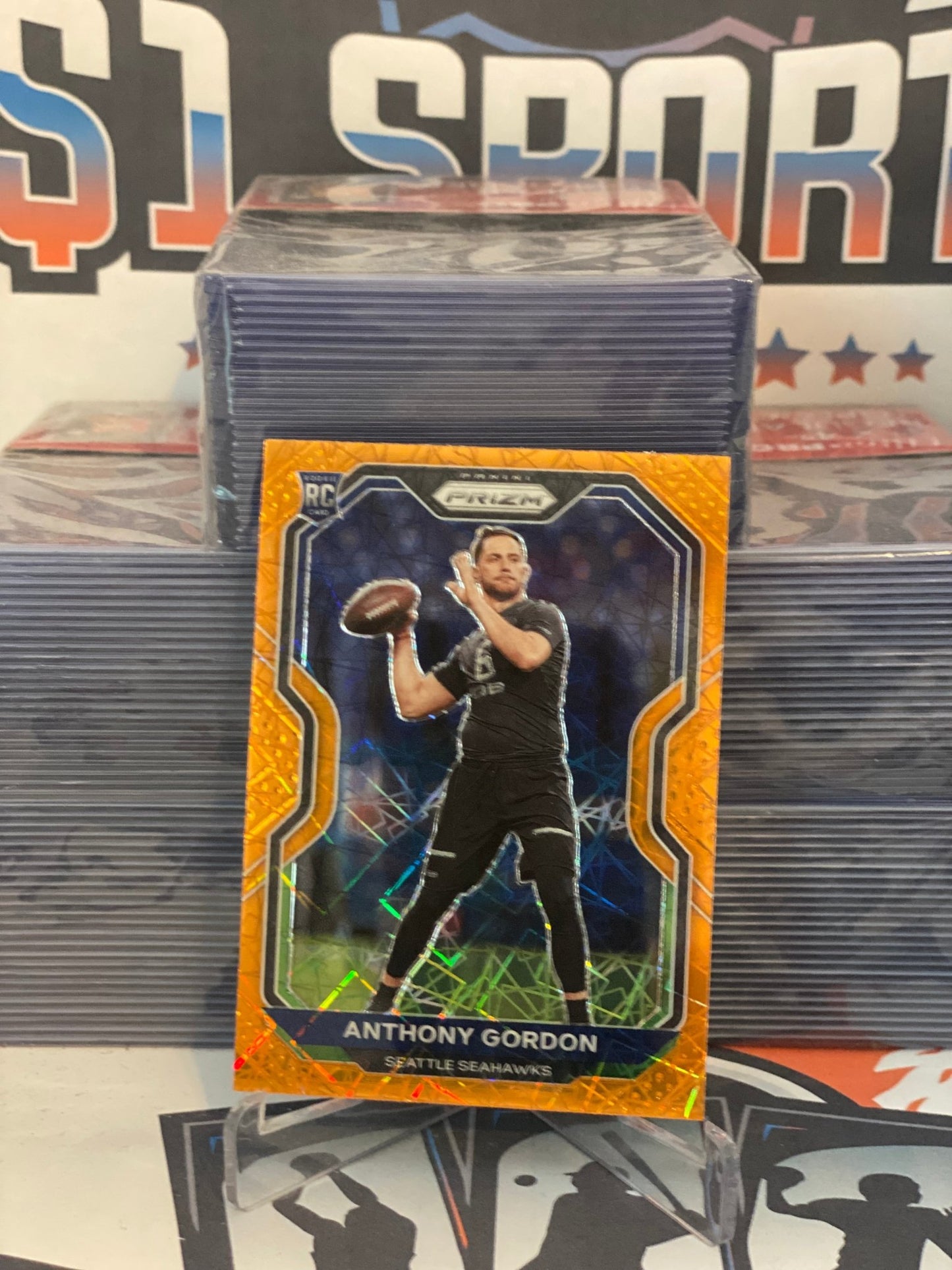 2020 Panini Prizm (Orange Lazer Prizm) Anthony Gordon Rookie #391