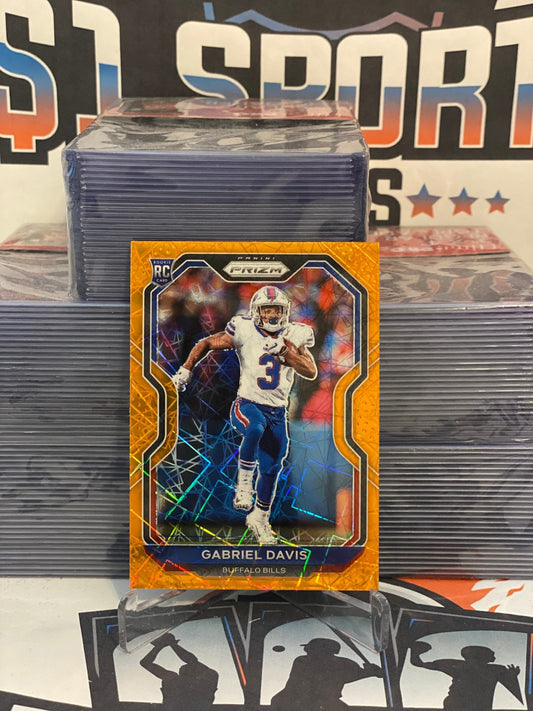 2020 Panini Prizm (Orange Lazer Prizm) Gabriel Davis Rookie #312