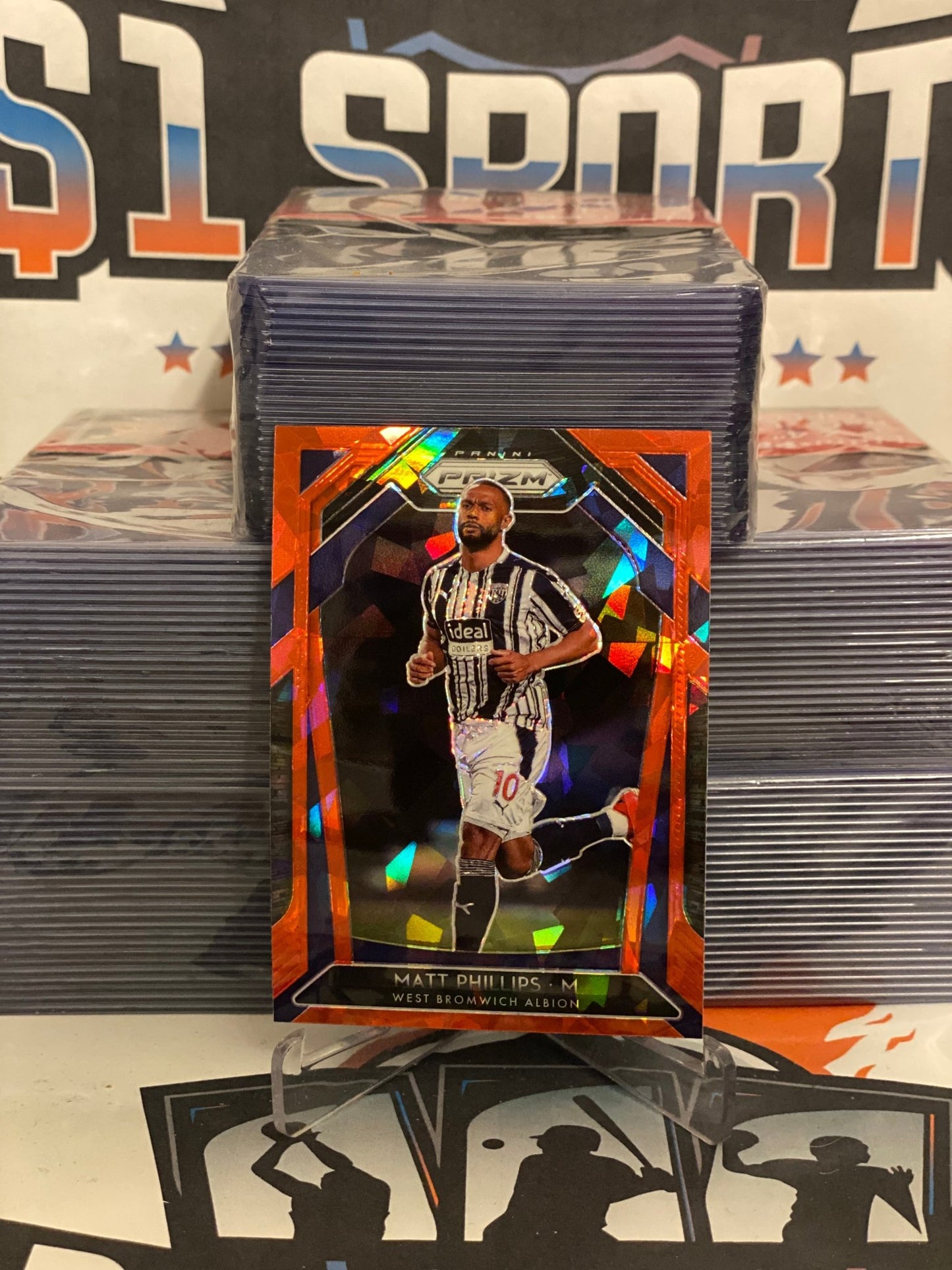 2020 Panini Prizm Premier League (Red Ice Prizm) Matt Phillips #267