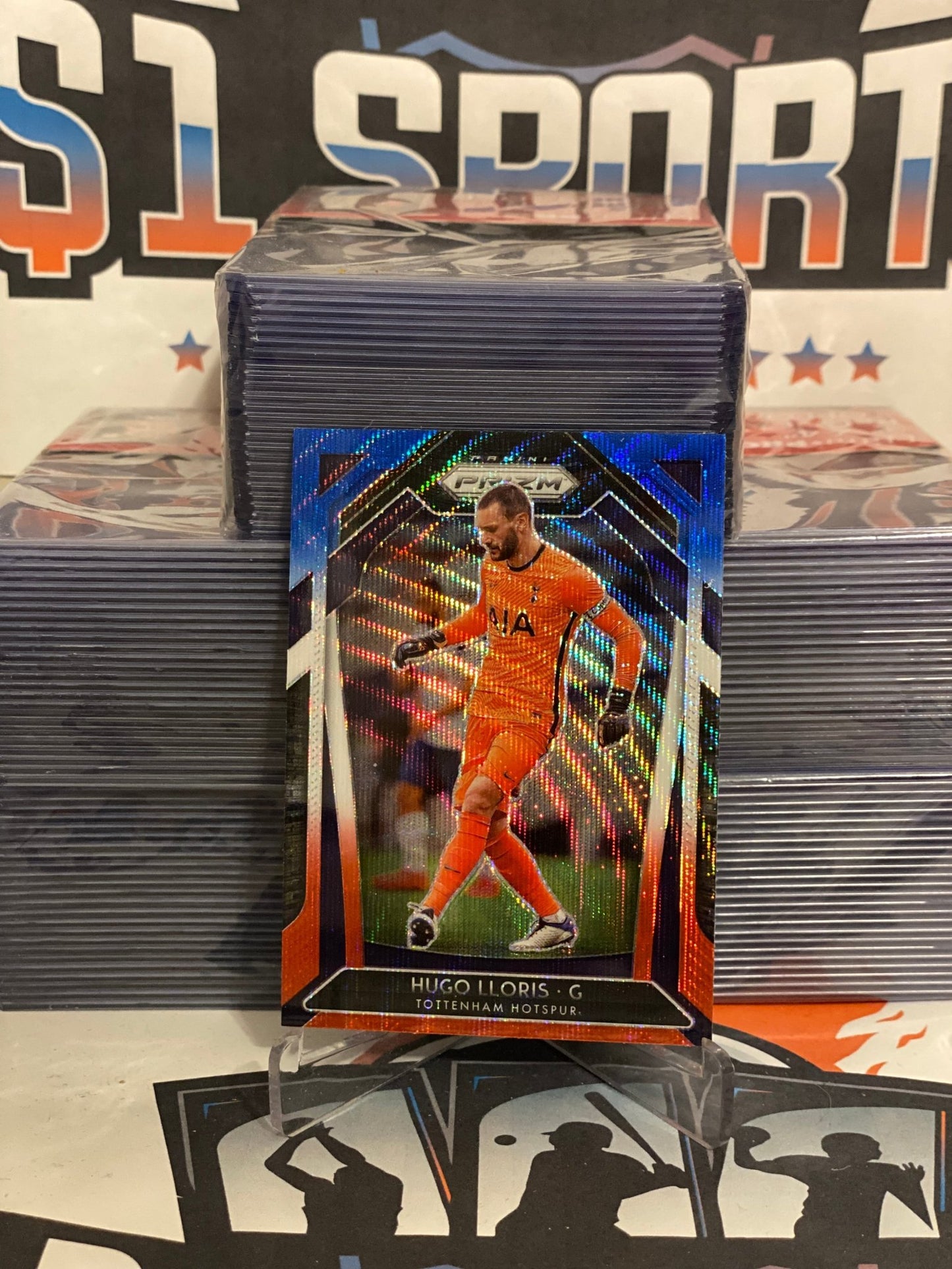 2020 Panini Prizm Premier League (Red White Blue Prizm) Hugo Lloris #151