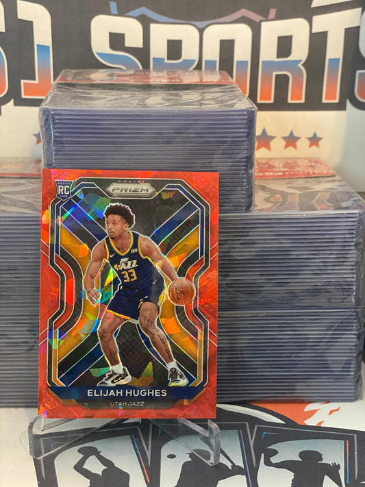 2020 Panini Prizm (Red Ice Prizm) Elijah Hughes Rookie #271