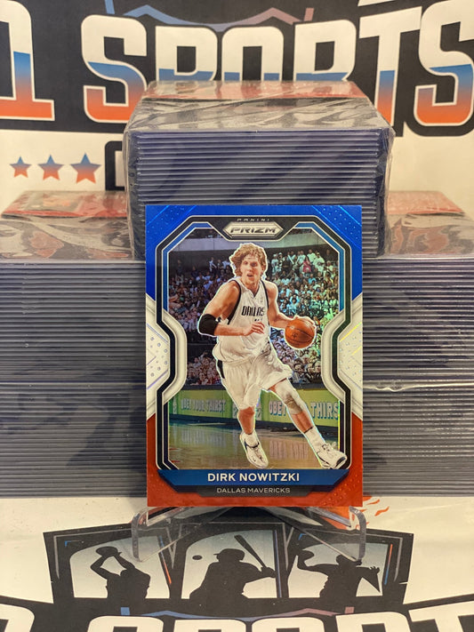 2020 Panini Prizm (Red White Blue Prizm) Dirk Nowitzki #180