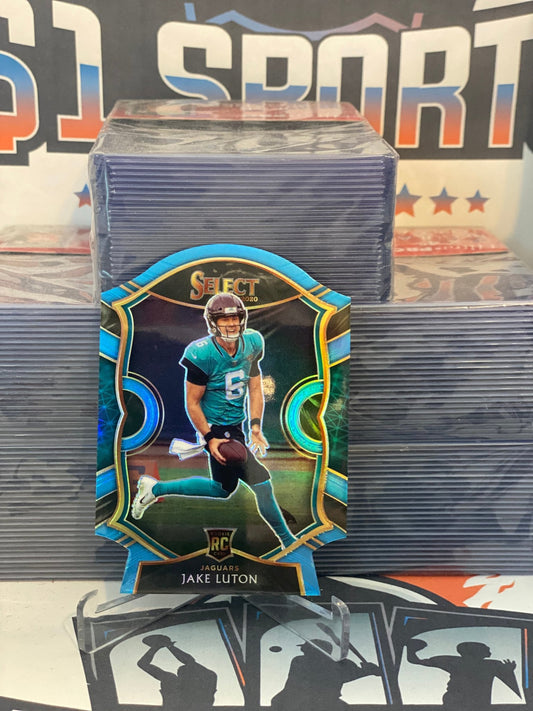 2020 Panini Select (Light Blue Die Cut Prizm) Jake Luton Rookie #98