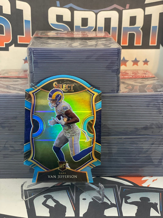 2020 Panini Select (Light Blue Die Cut Prizm) Van Jefferson Rookie #71