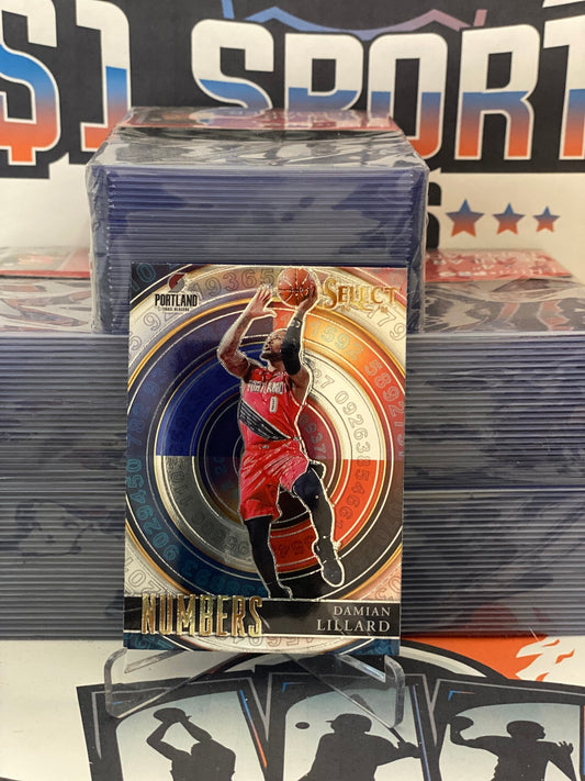 2020 Panini Select (Numbers) Damian Lillard #4