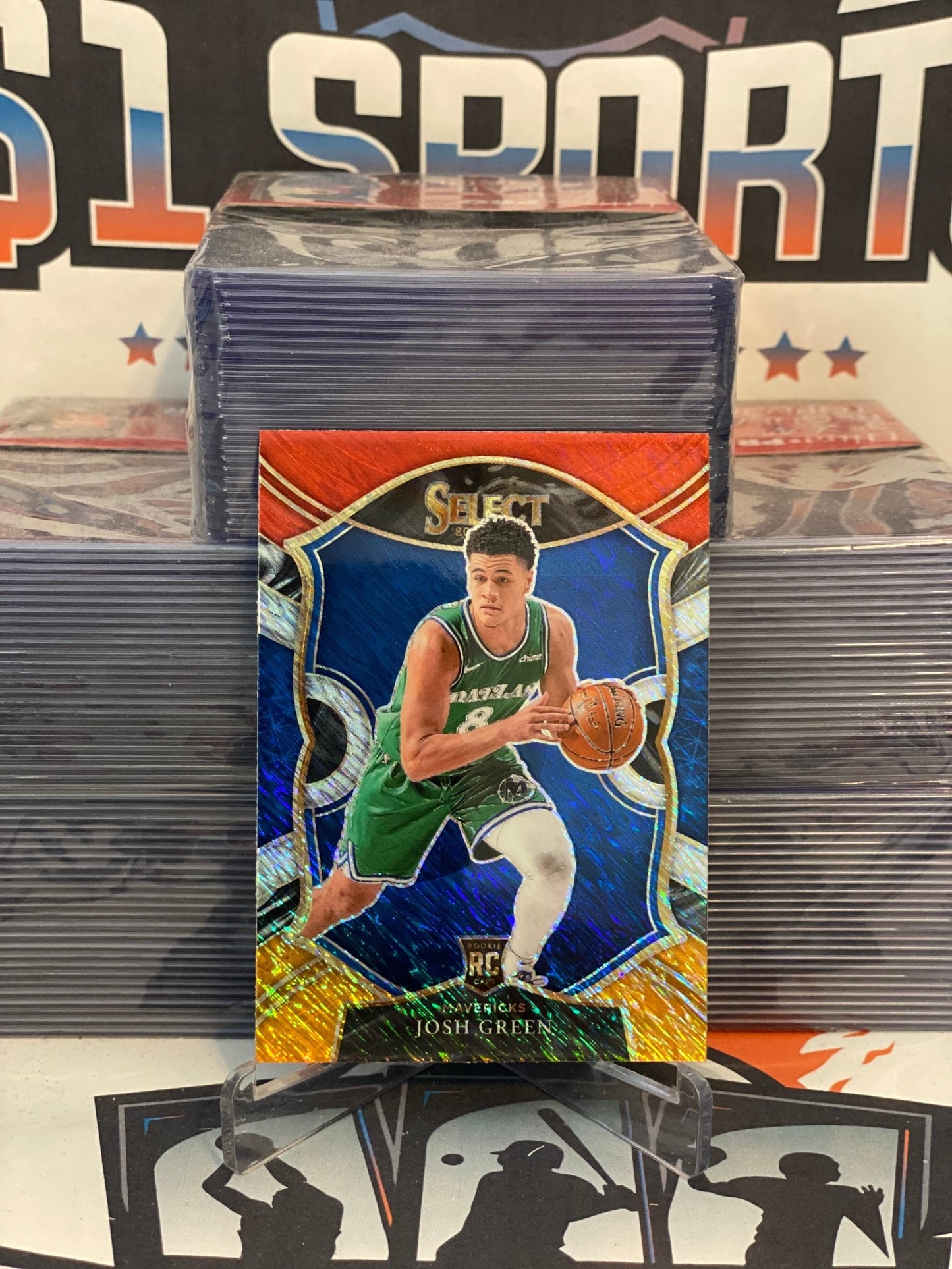 2020 Panini Select (Orange Red White Shimmer) Josh Green Rookie #78