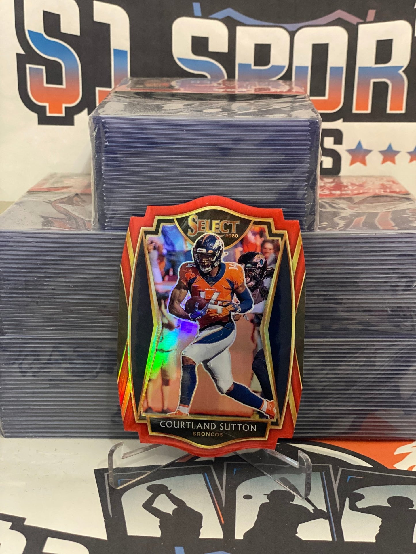 2020 Panini Select (Red Die Cut Prizm) Courtland Sutton #139