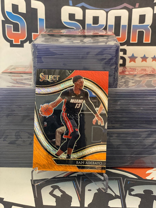 2020 Panini Select (Red White Orange Shimmer Prizm, Courtside) Bam Adebayo #211