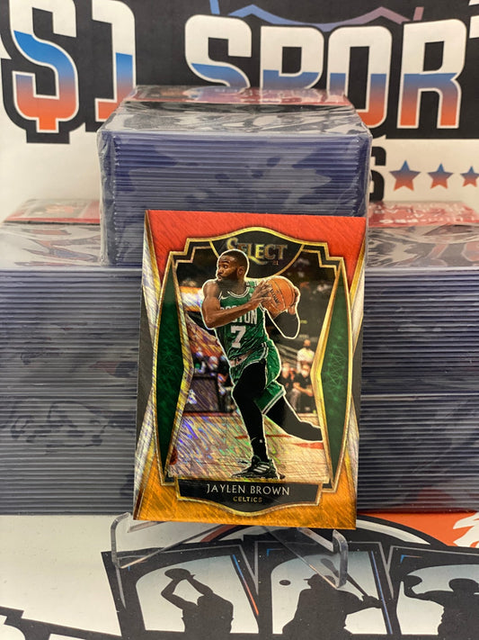2020 Panini Select (Red White Orange Shimmer Prizm) Jaylen Brown #164