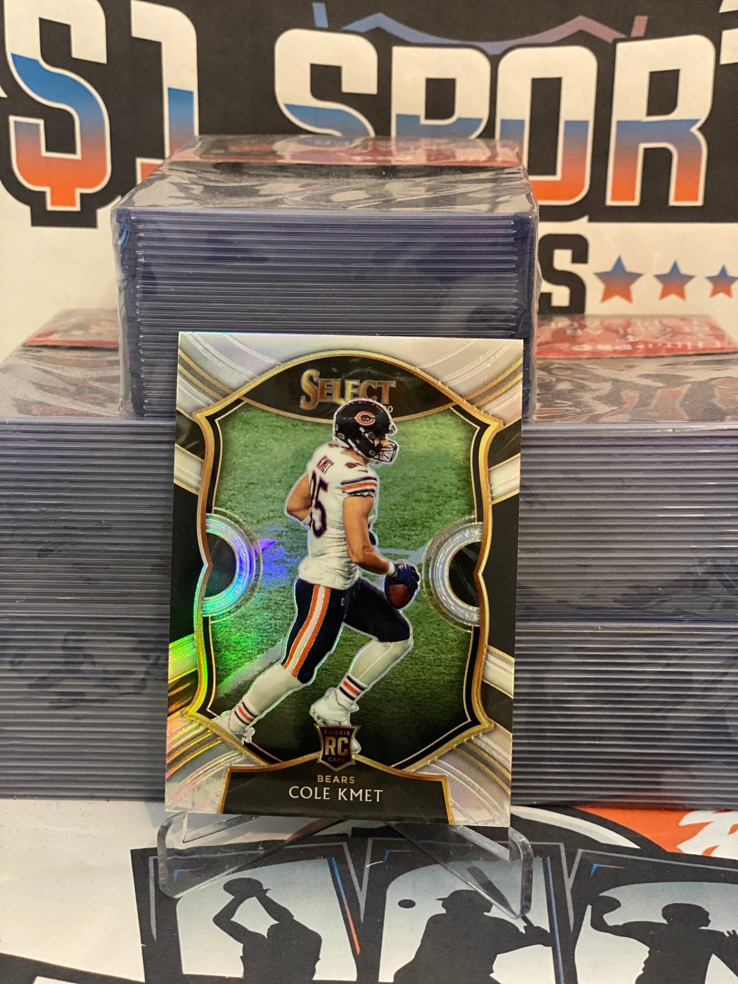 2020 Panini Select (Silver Prizm) Cole Kmet Rookie #74