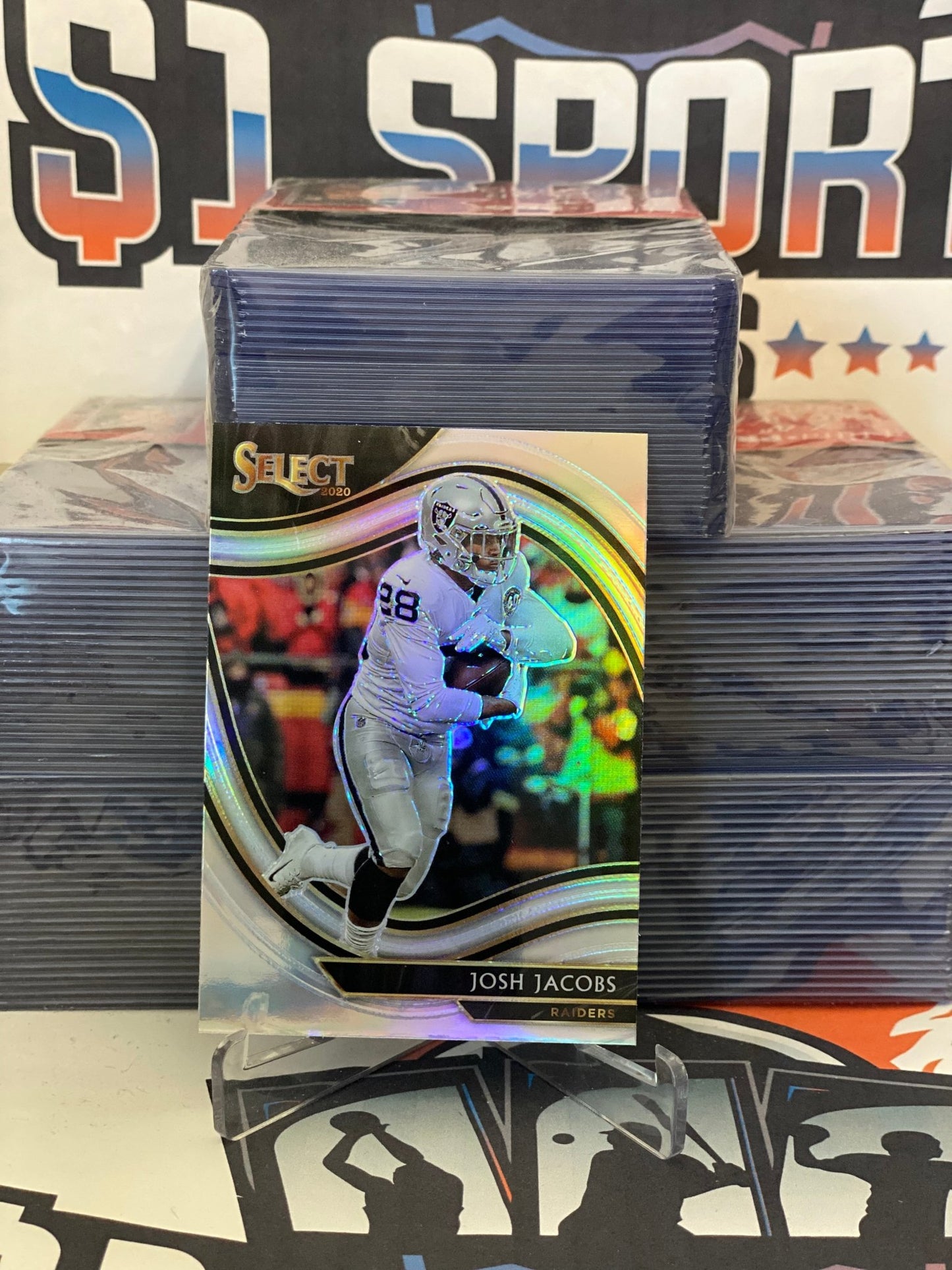 2020 Panini Select (Silver Prizm, Field Level) Josh Jacobs #333