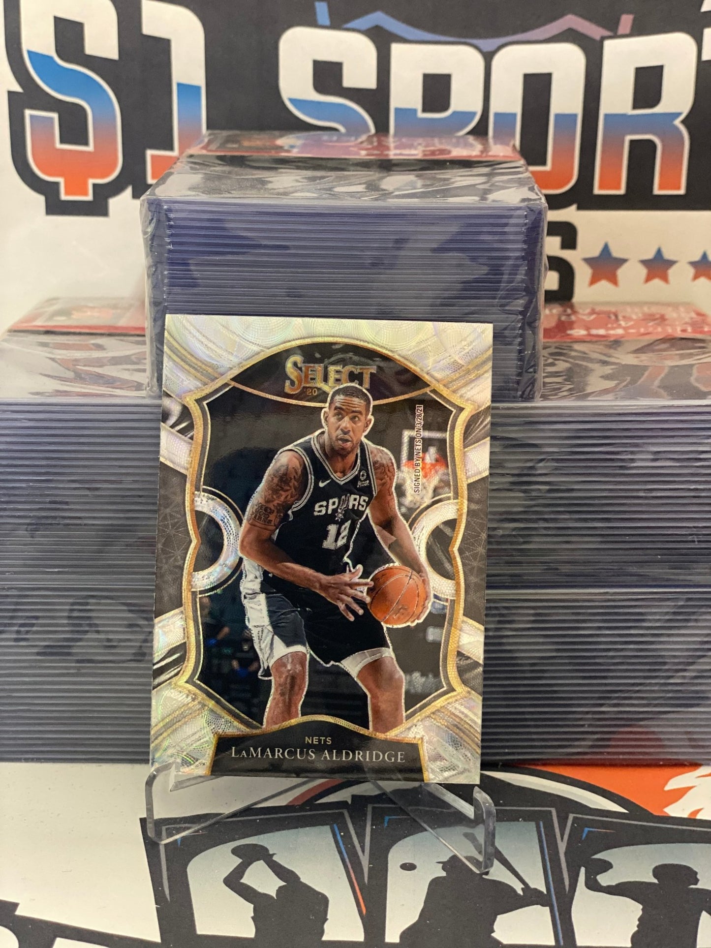 2020 Panini Select (Silver Prizm) LaMarcus Aldridge #49
