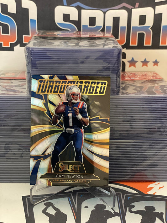 2020 Panini Select (Silver Prizm, Turbocharged) Cam Newton #T11