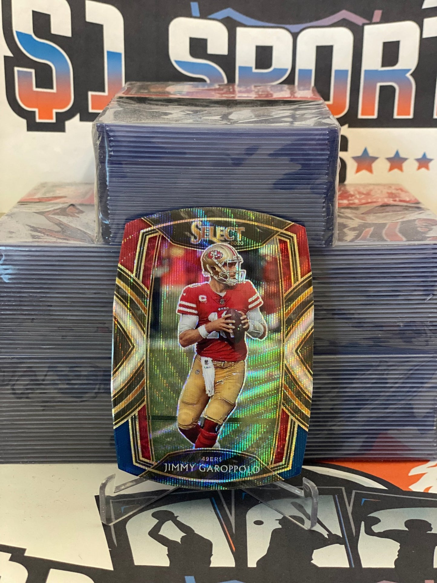 2020 Panini Select (Tri-Color Die Cut Prizm) Jimmy Garoppolo #117