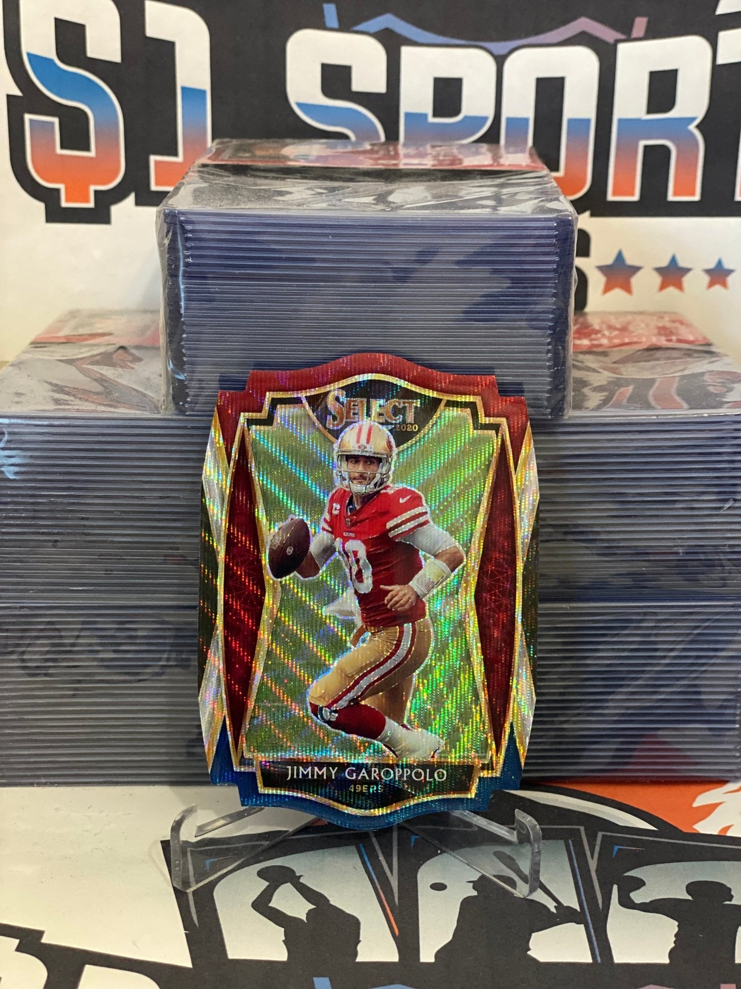2020 Panini Select (Tri-Color Die Cut Prizm) Jimmy Garoppolo #218