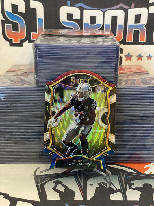 2020 Panini Select (Tri-Color Die Cut Prizm) Josh Jacobs #33