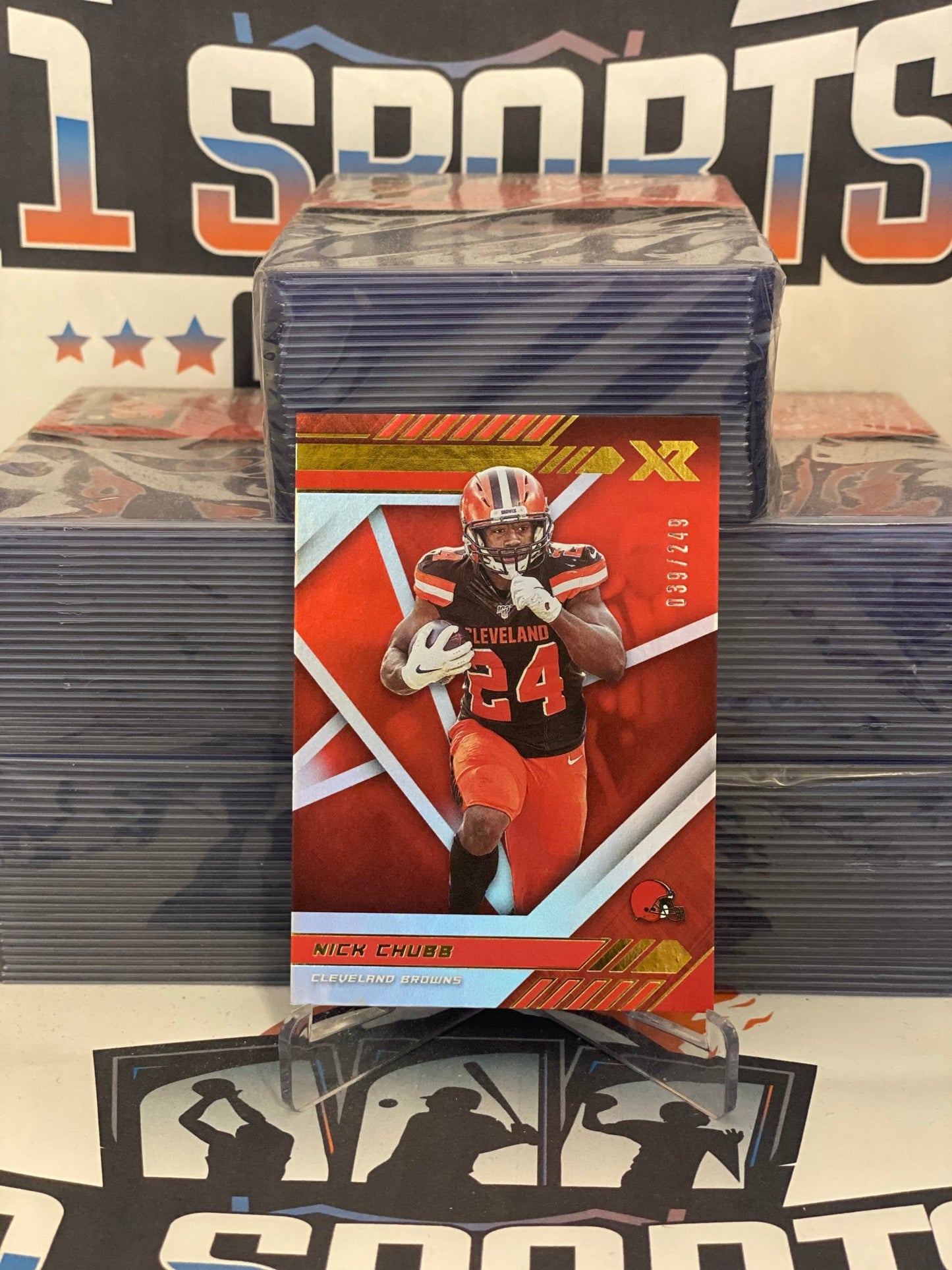 2020 Panini Xr (Red 39/249) Nick Chubb #62