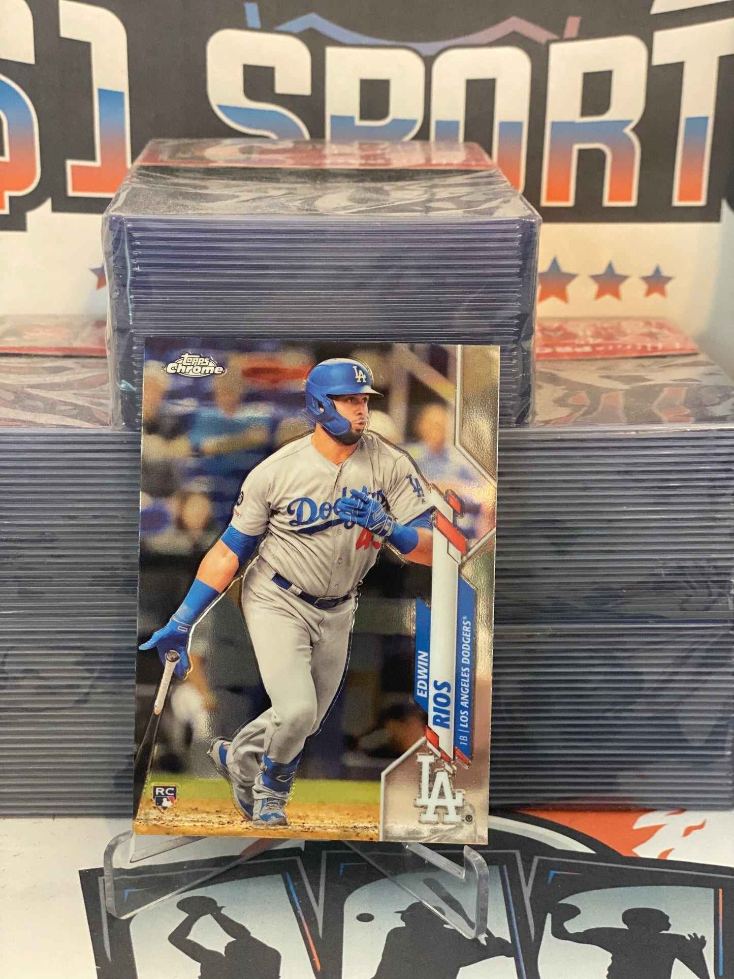 2020 Topps Chrome Edwin Rios Rookie #95