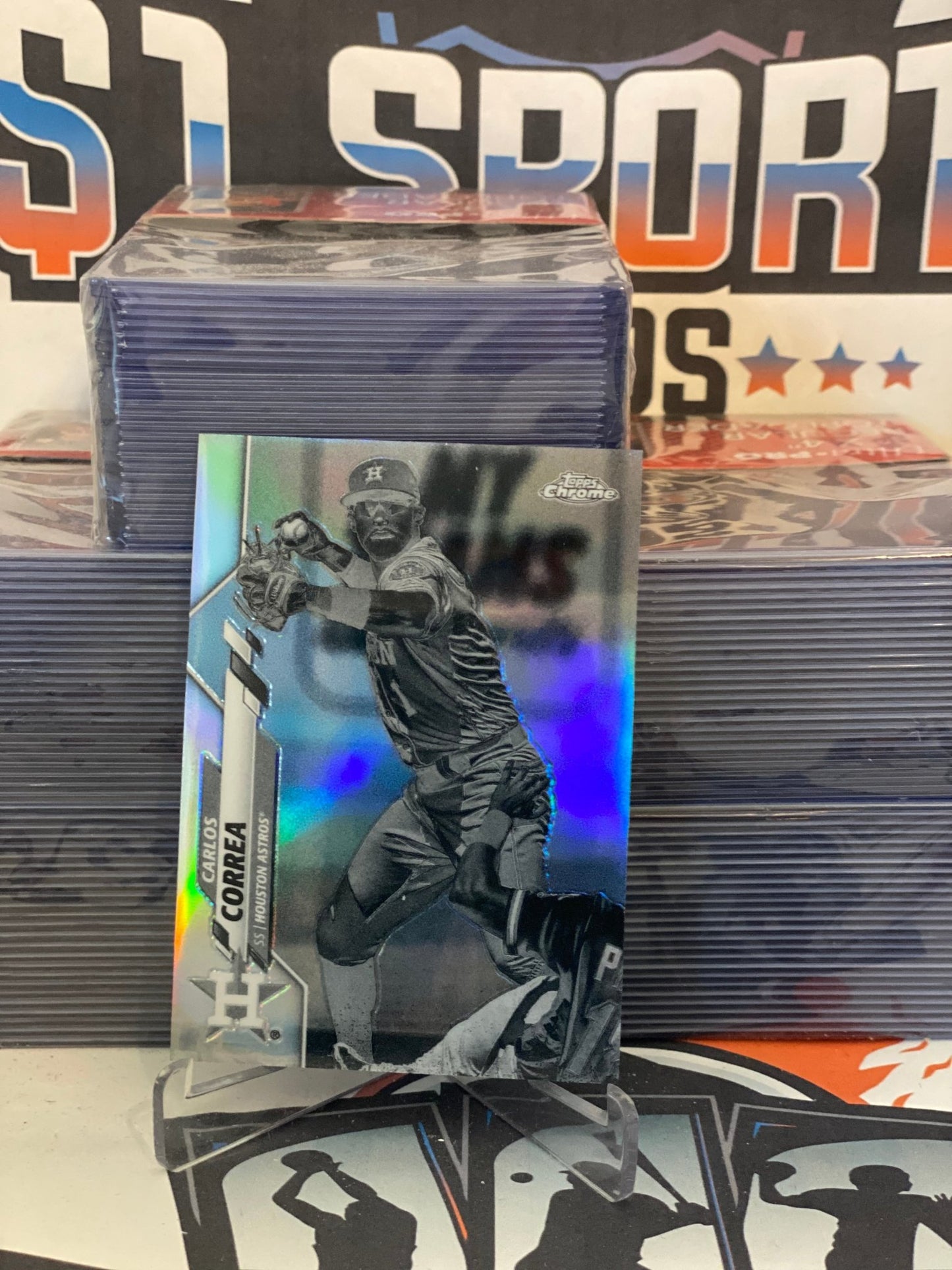 2020 Topps Chrome (Negative Refractor) Carlos Correa #29