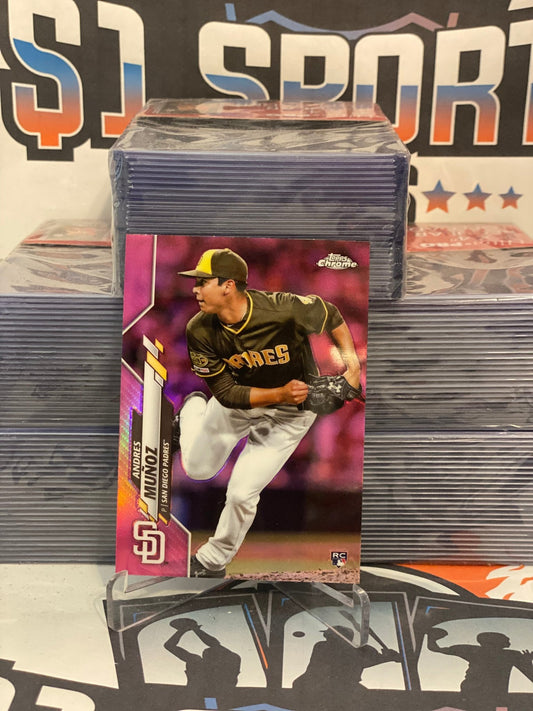 2020 Topps Chrome (Pink Refractor) Andres Munoz Rookie #149