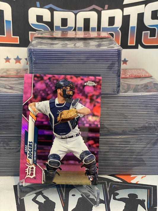 2020 Topps Chrome (Pink Refractor) Jake Rogers Rookie #47