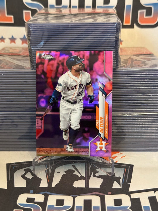 2020 Topps Chrome (Pink Refractor) Jose Altuve #42