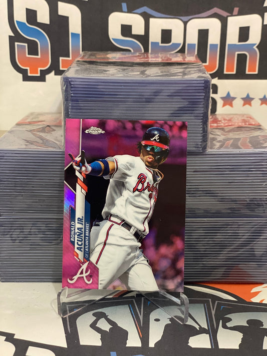2020 Topps Chrome (Pink Refractor) Ronald Acuna Jr. #112