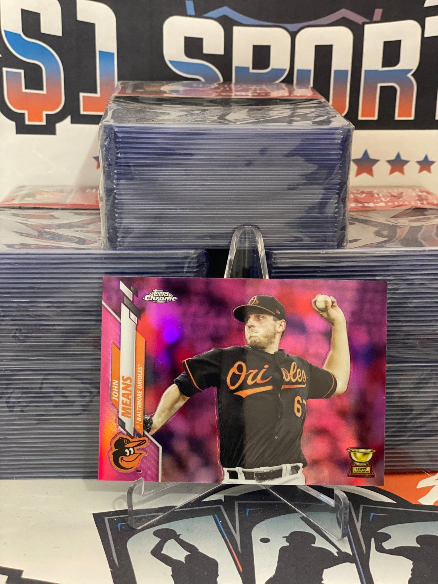 2020 Topps Chrome (Pink Refractor, Rookie Cup) John Means #121