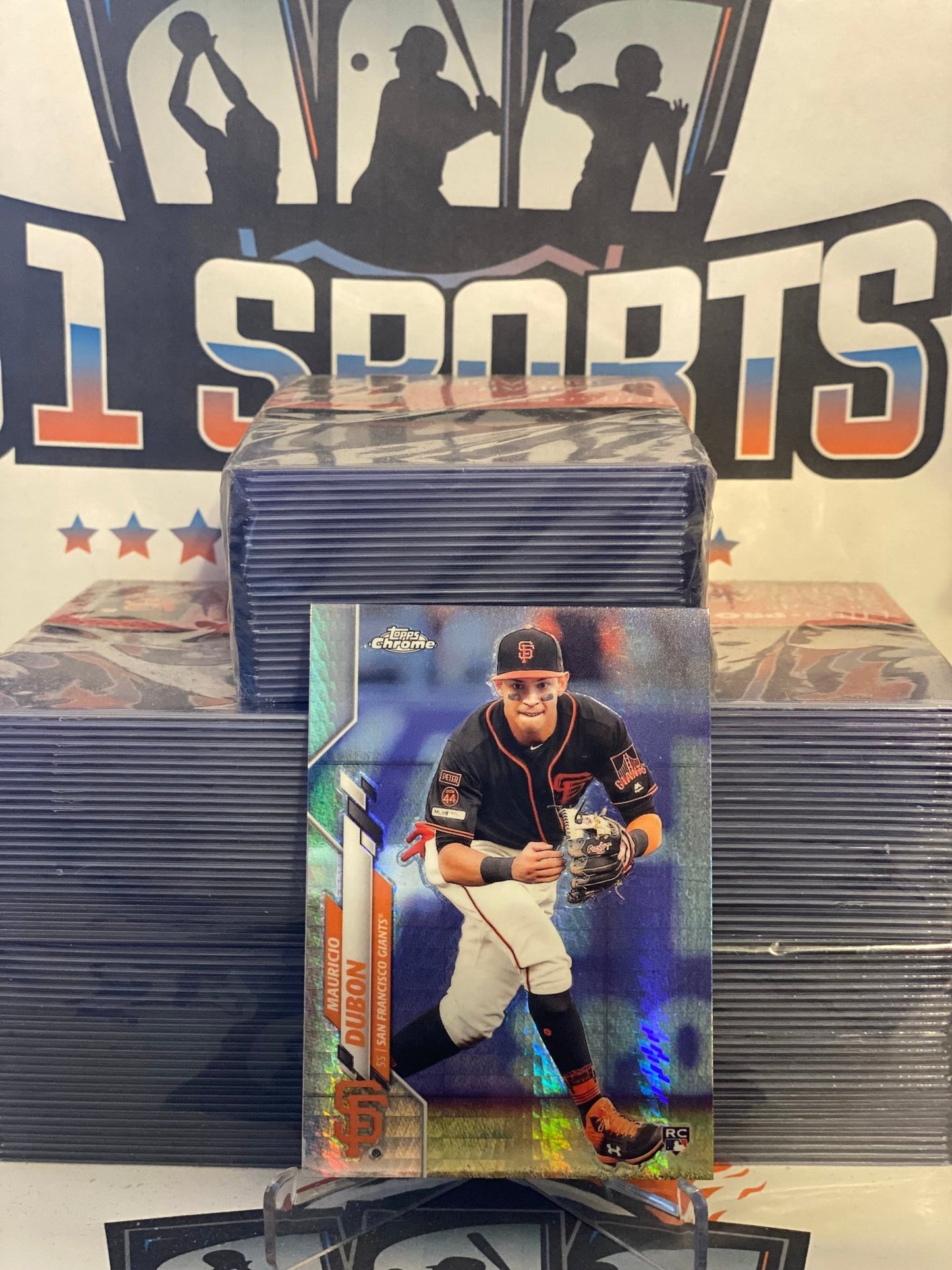 2020 Topps Chrome (Prism Refractor) Mauricio Dubon Rookie #168