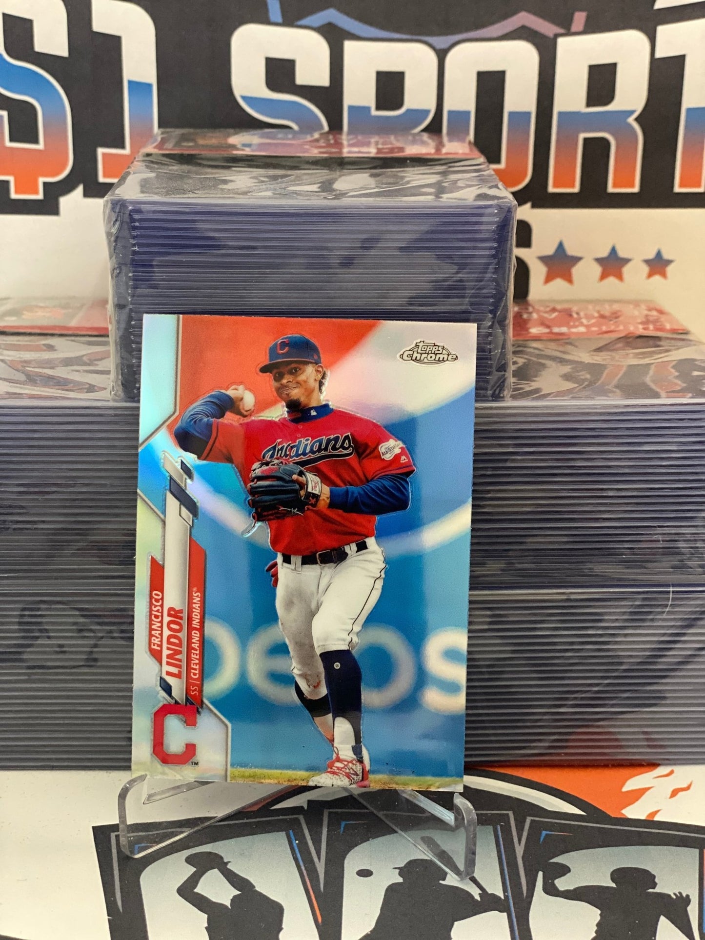 2020 Topps Chrome (Refractor) Francisco Lindor #156