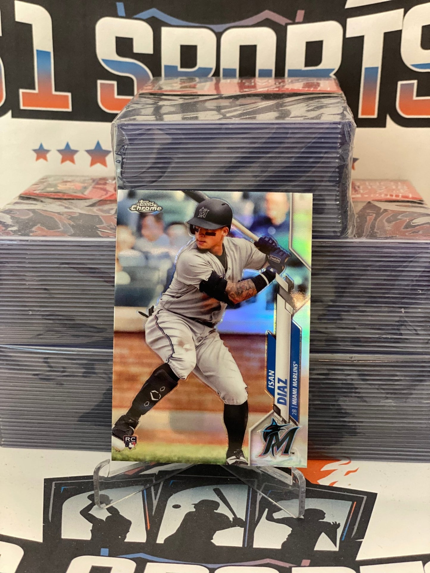 2020 Topps Chrome (Refractor) Isan Diaz Rookie #170