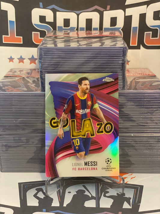 2020 Topps Chrome UEFA Champions League (Golazo) Lionel Messi #GOL-LM