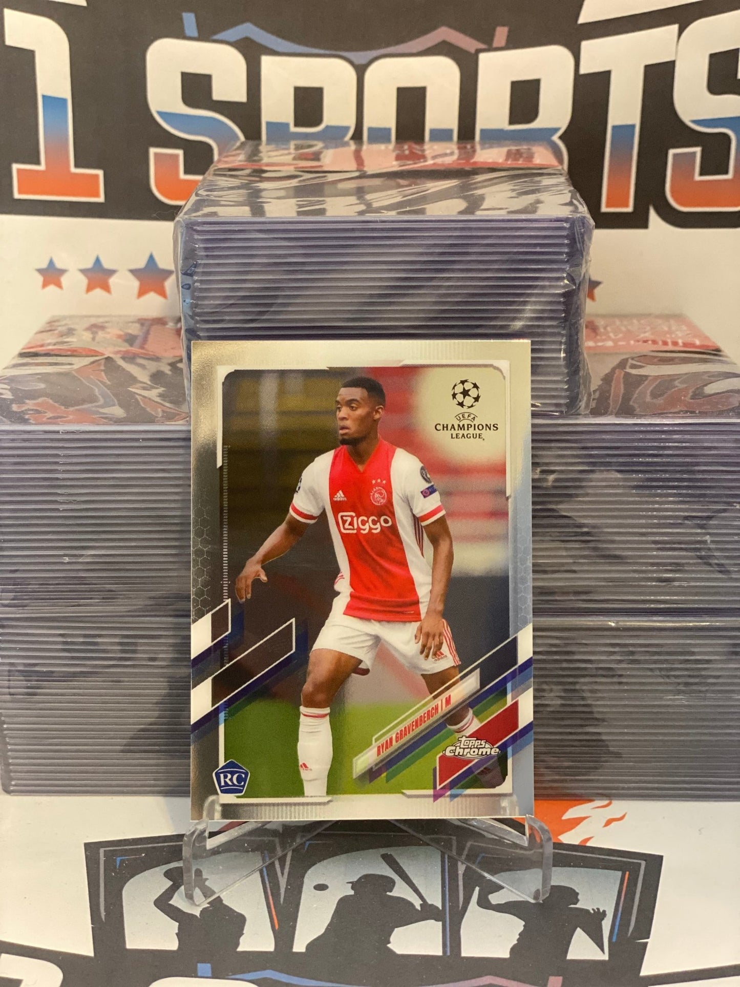 2020 Topps Chrome UEFA Champions League Ryan Gravenberch Rookie #98