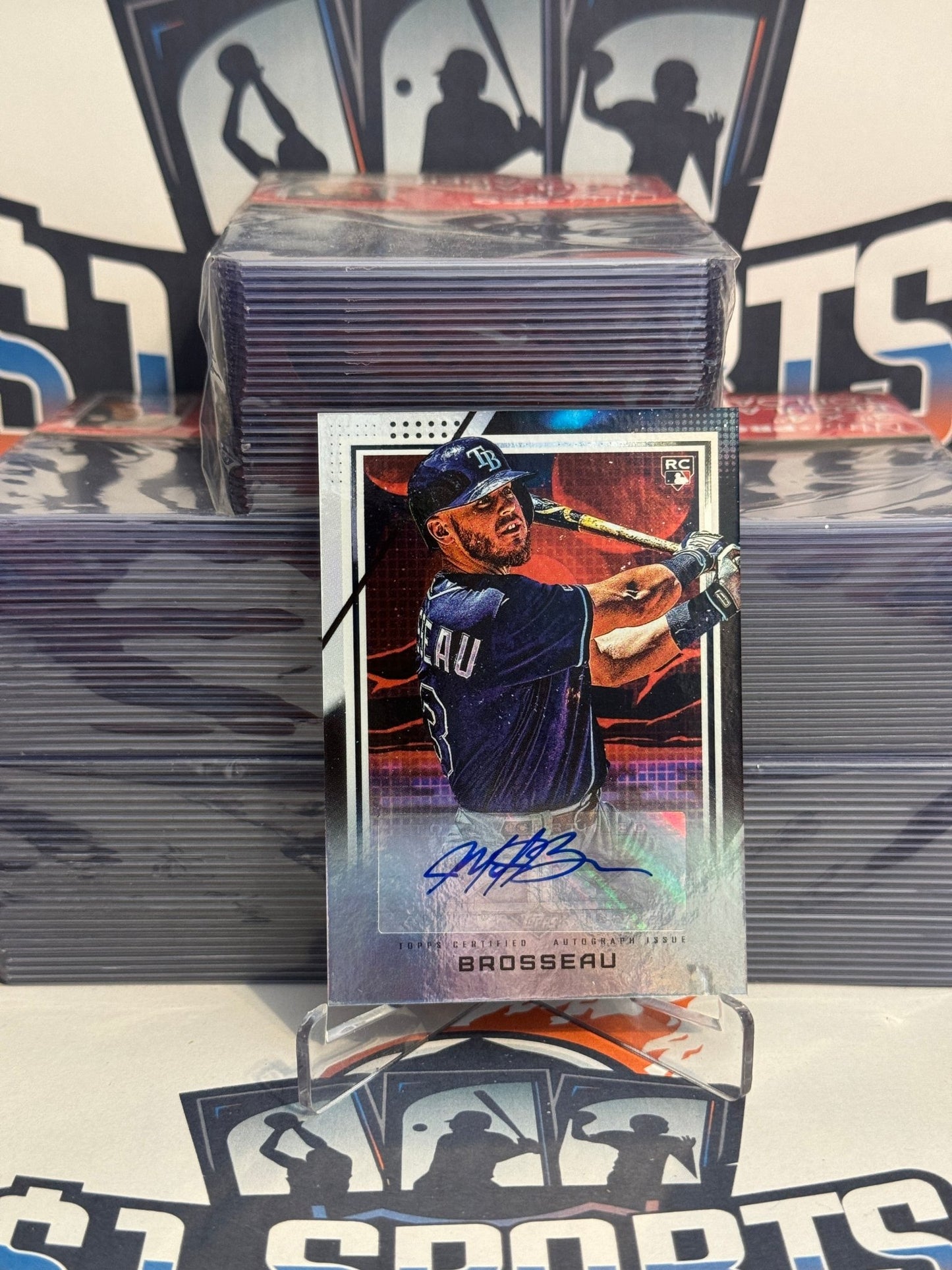 2020 Topps Fire (Auto) Mike Brosseu Rookie #FA-MBR