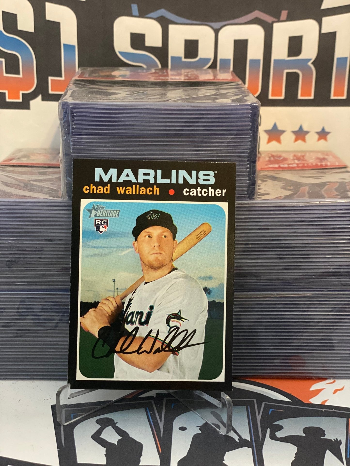 2020 Topps Heritage Chad Wallach Rookie #507