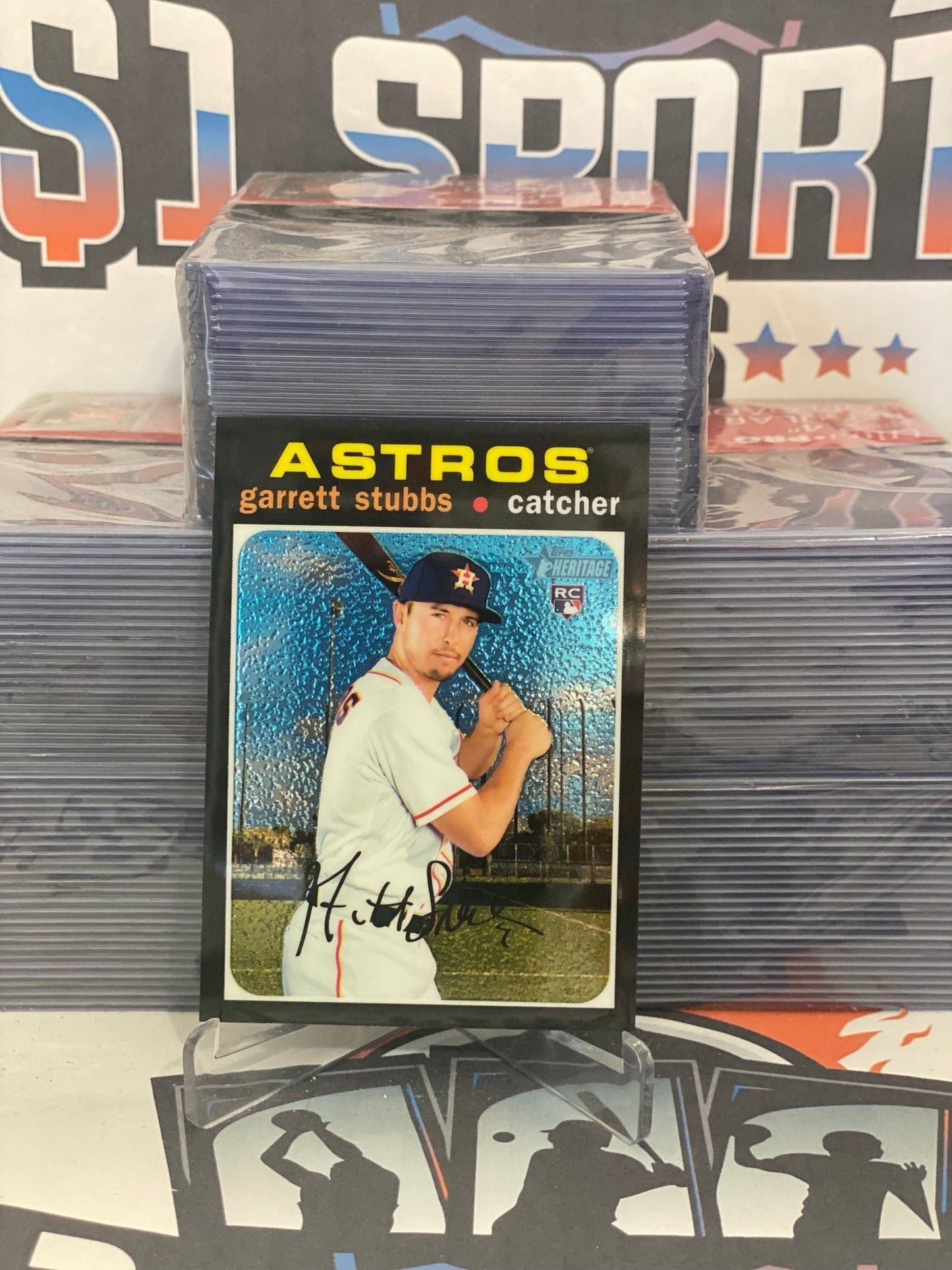2020 Topps Heritage (Chrome Refractor 333/999) Garrett Stubbs Rookie #THC-543