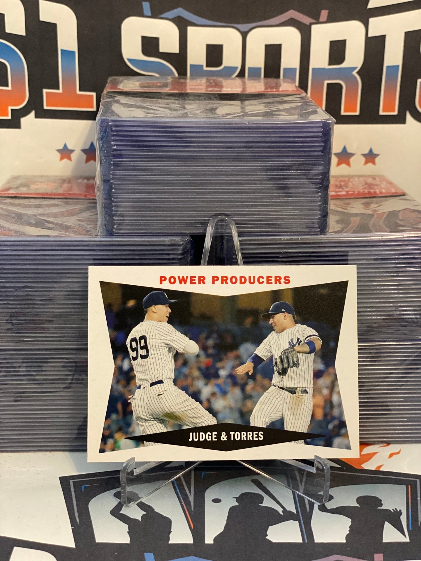 2020 Topps Heritage (Classic Combos) Aaron Judge & Gleyber Torres #60CC-JT