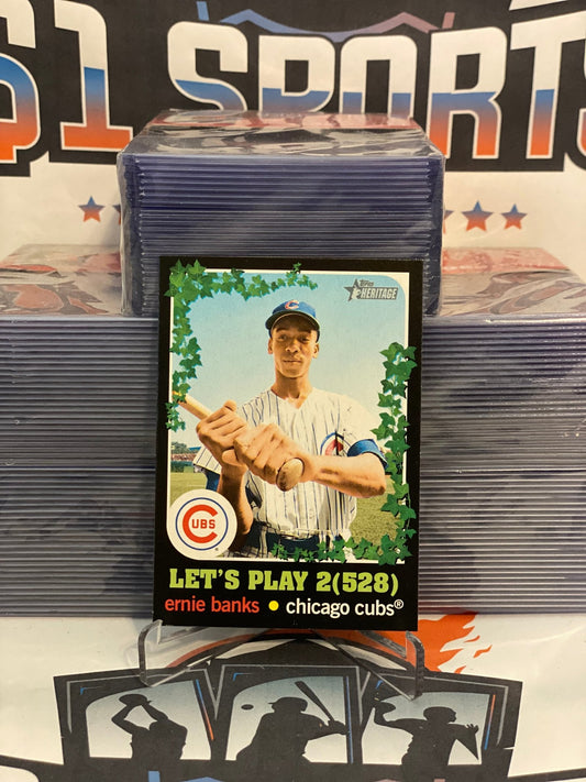 2020 Topps Heritage (Let's Play Two) Ernie Banks #LP2-4