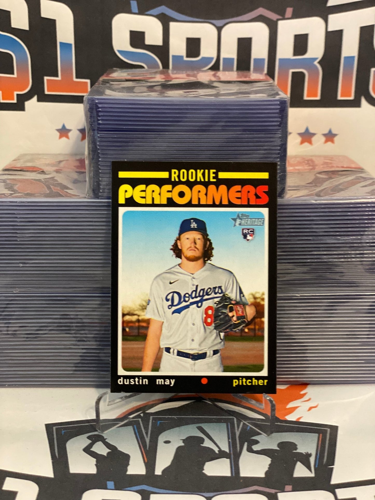 2020 Topps Heritage (Rookie Performers) Dustin May #RP-9