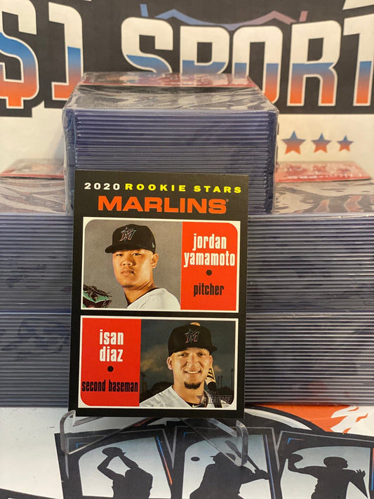 2020 Topps Heritage (Rookie Stars) Jordan Yamamoto & Isan Diaz #369