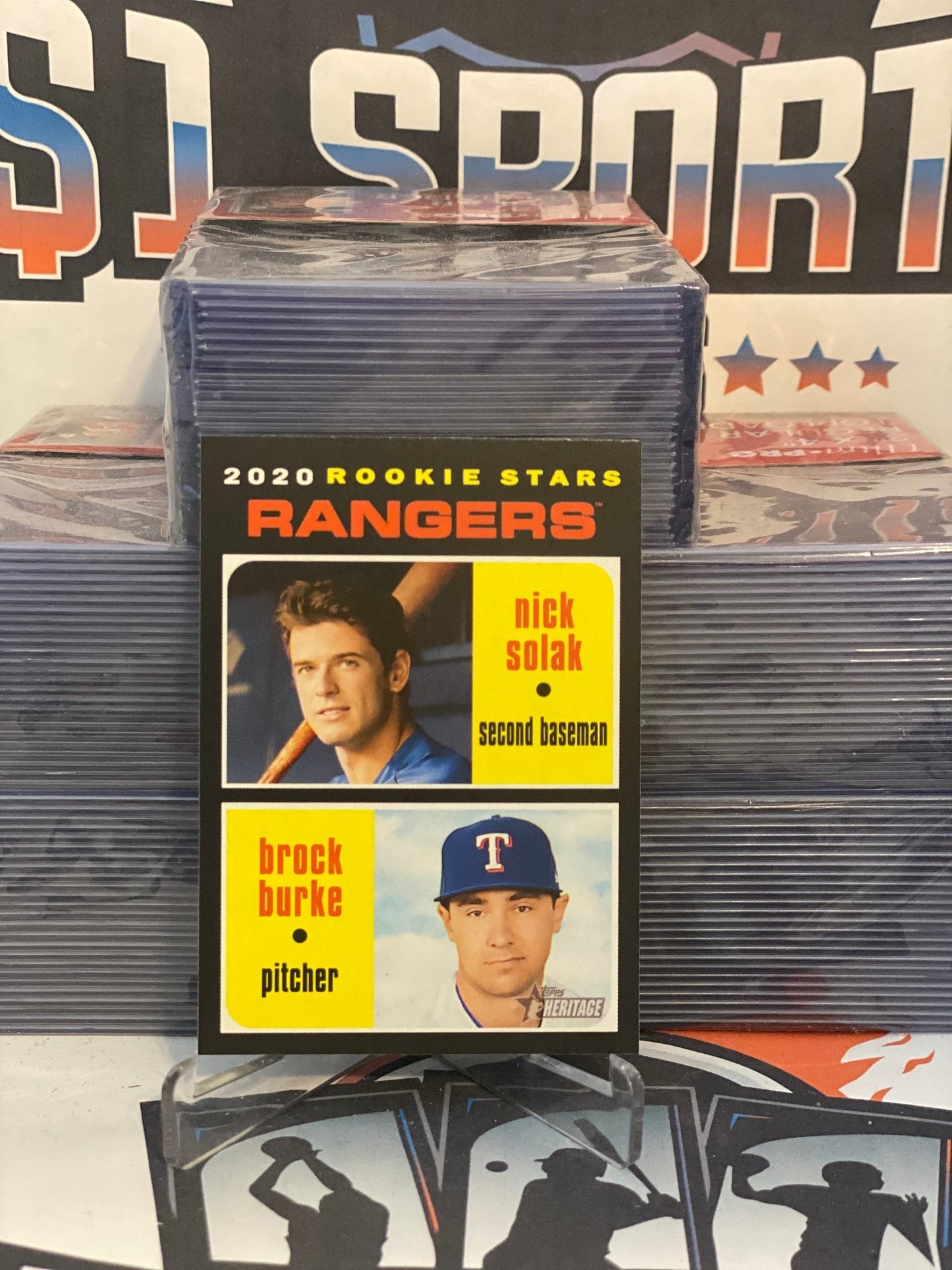 2020 Topps Heritage (Rookie Stars) Nick Solak & Brock Burke #181