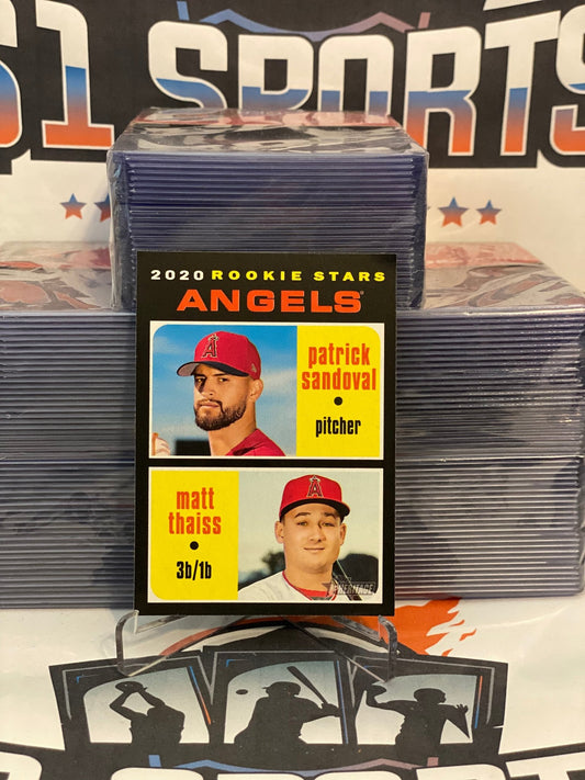 2020 Topps Heritage (Rookie Stars) Patrick Sandoval & Matt Thaiss #152
